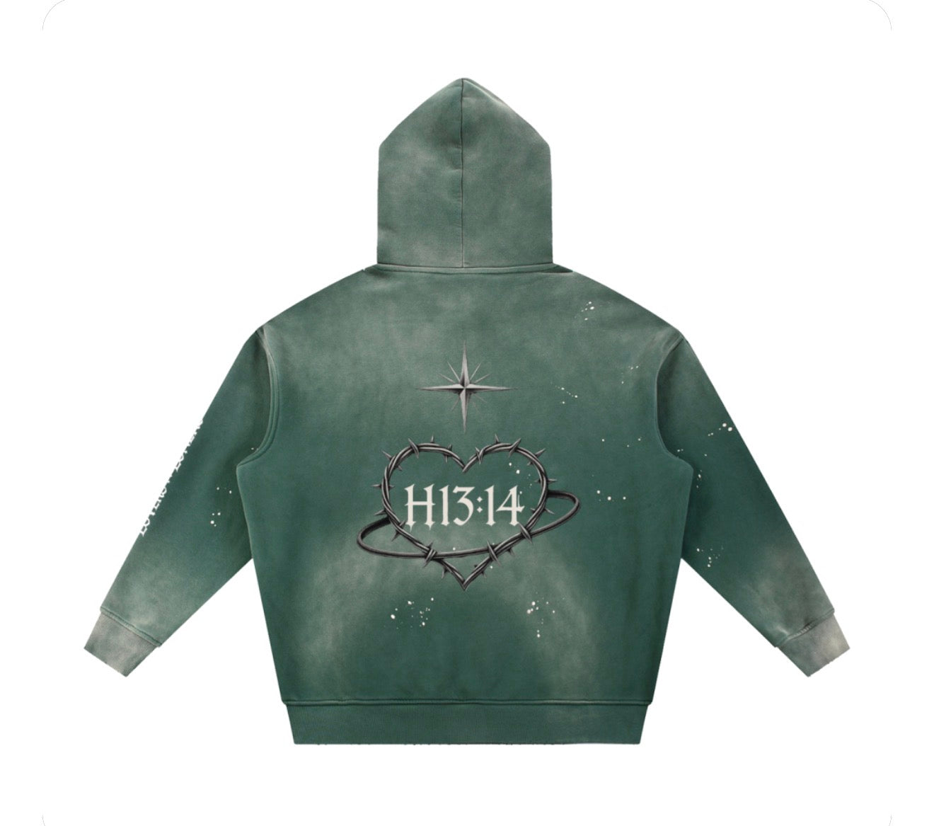 Heartsick Co. - Vintage Washed Frayed Fleece Hoodie
