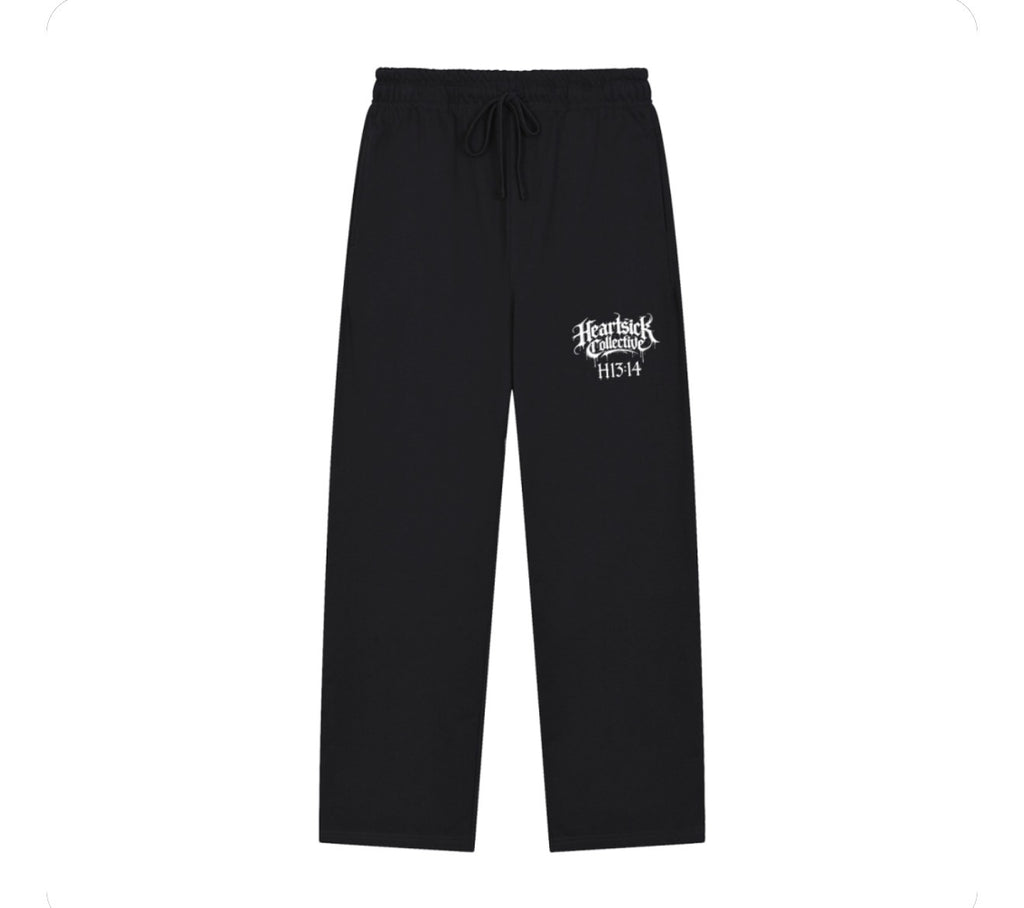 Heartsick Solid Color Straight-Leg Sweatpants