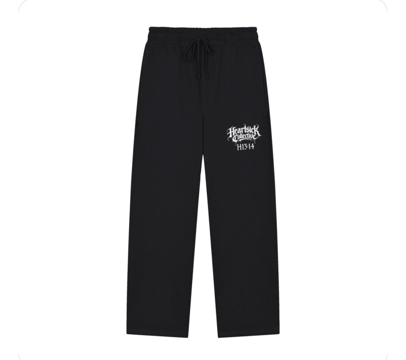 Heartsick Solid Color Straight-Leg Sweatpants