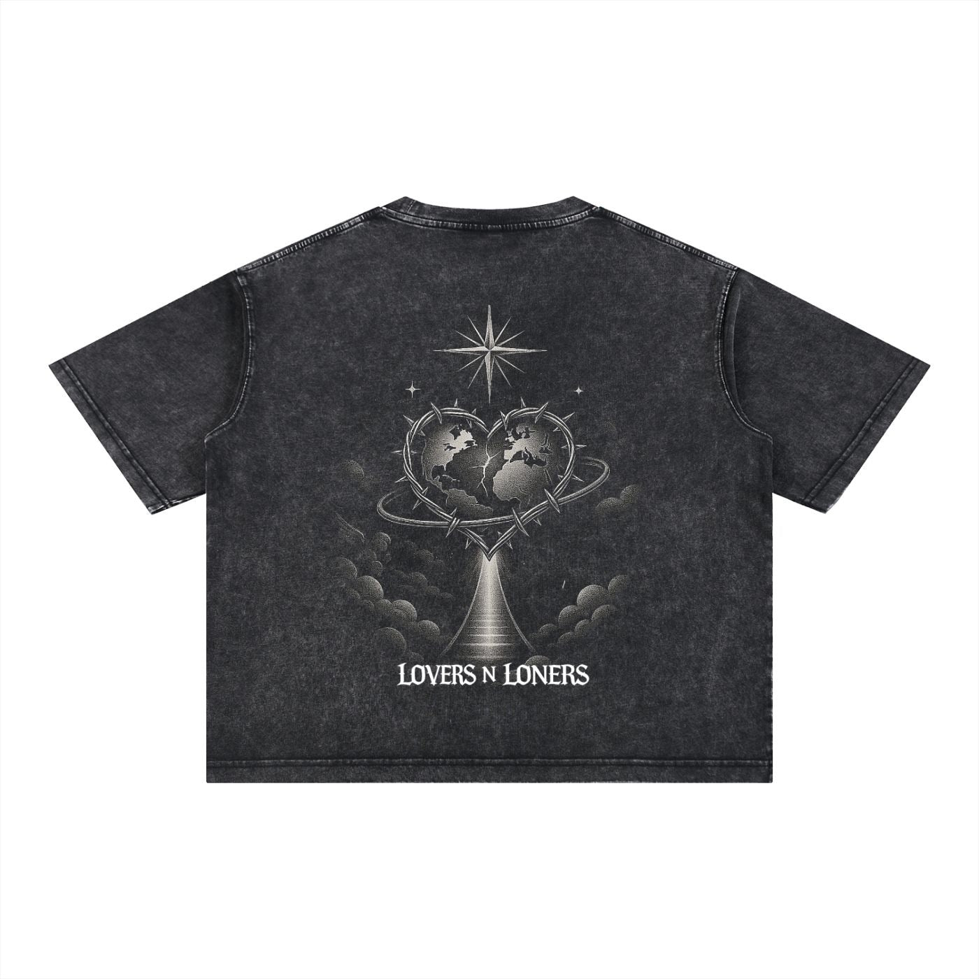 HeartSick “Lovers & Loners” Acid Wash Tee
Essential Cotton Boxy T-Shirt