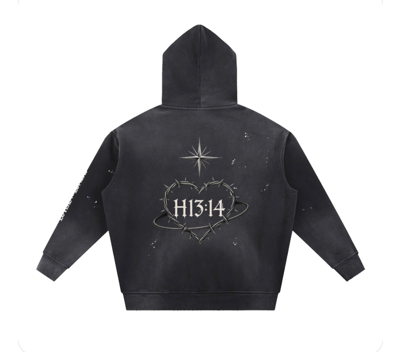 Heartsick Co. - Vintage Washed Frayed Fleece Hoodie