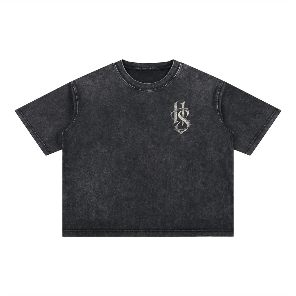 HeartSick “Lovers & Loners” Acid Wash Tee
Essential Cotton Boxy T-Shirt