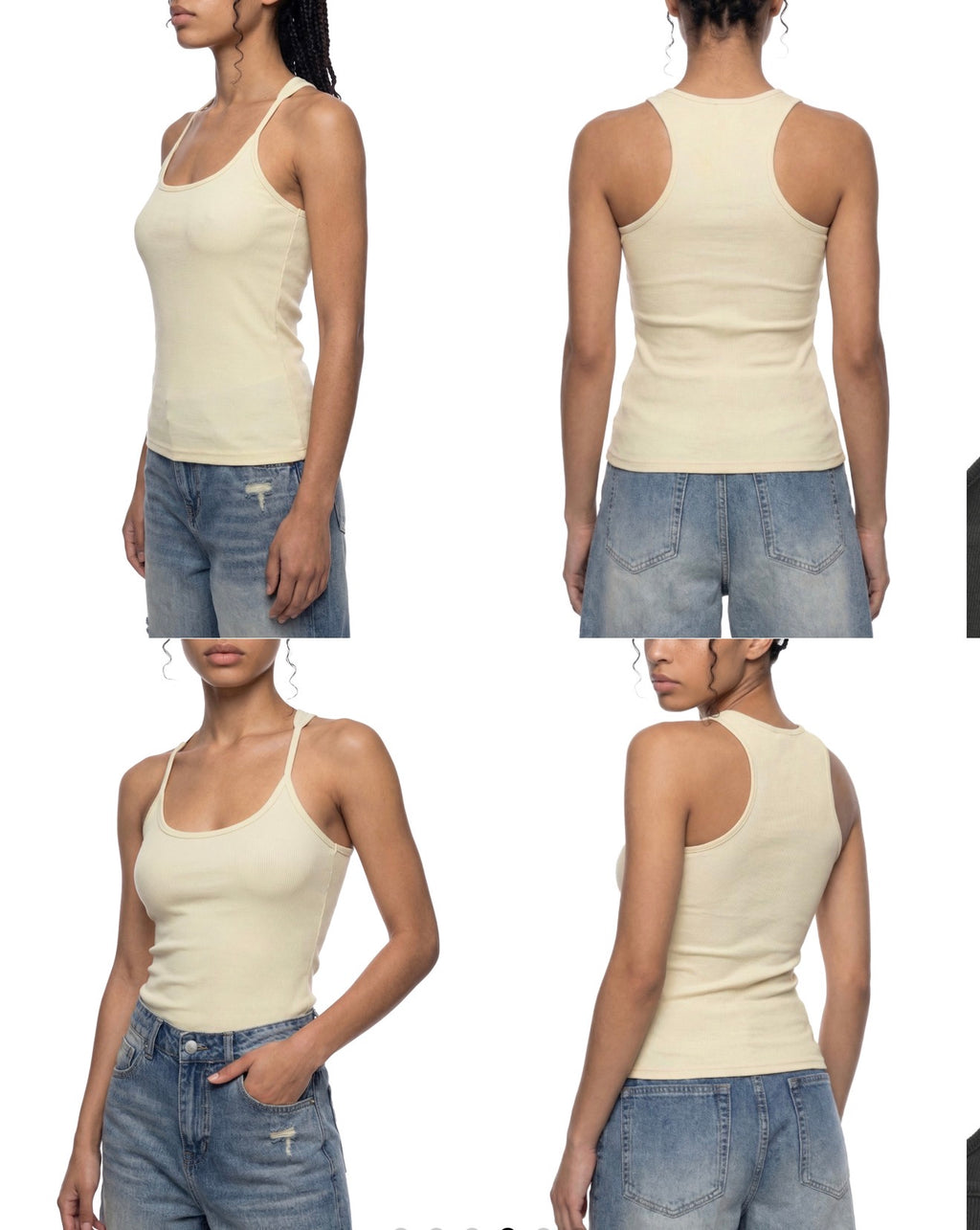 Heartsick “Not made for here” Slim Fit Ribbed Racerback Tank Top