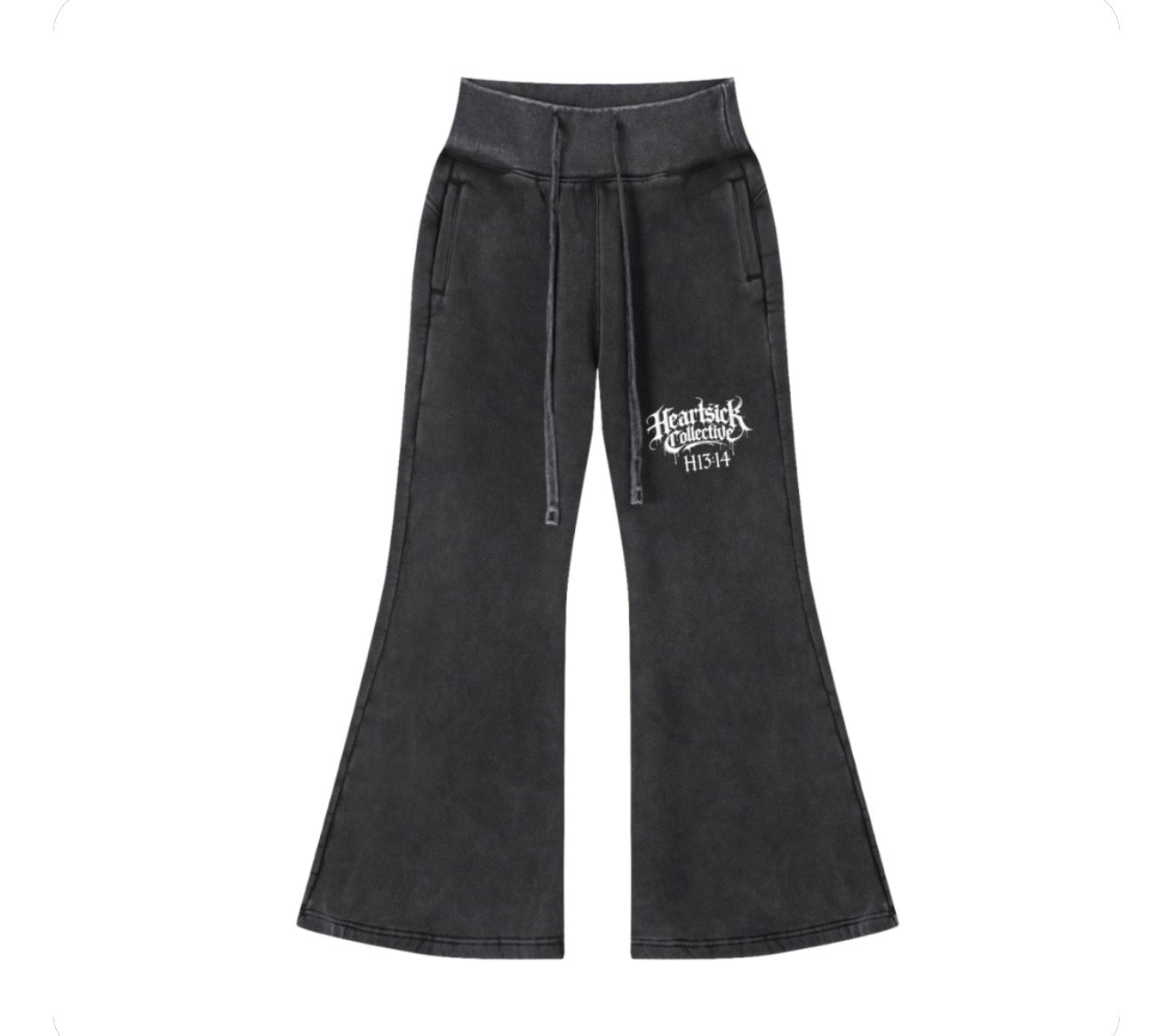 Heartsick Vintage Washed Flared Fleece Pants