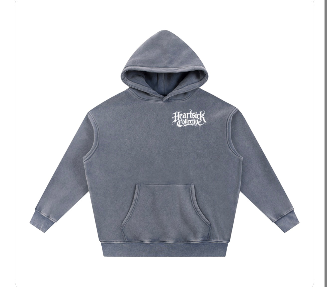 Heartsick original “Heartsick for Home” Oversized Snow Hoodie